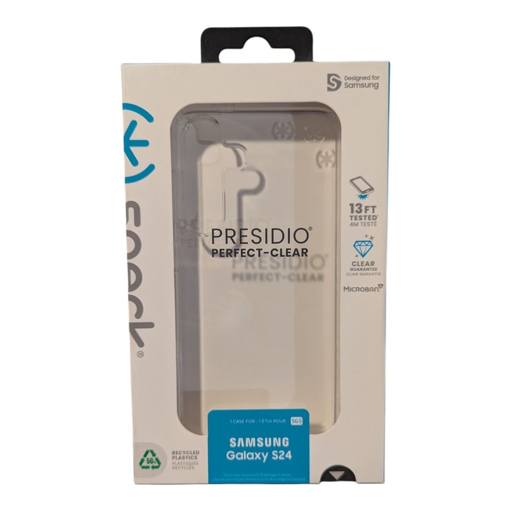 D5. Speck Presidio Perfect Clear Case For Samsung Galaxy‎ S24 - Clear